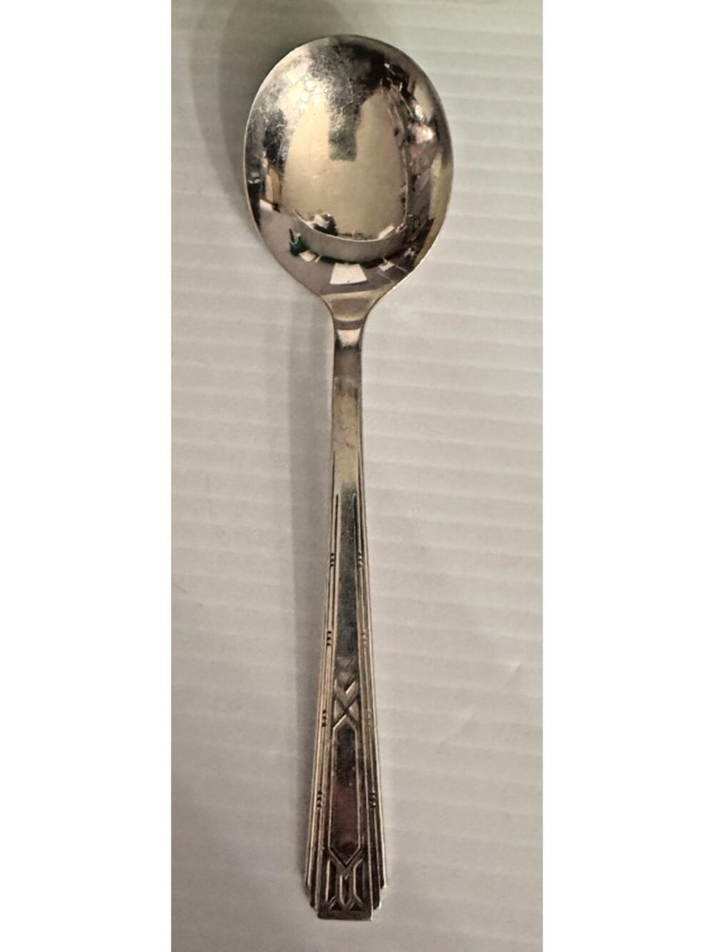 Friendship Medality Oneida Tudor plate Gumbo Spoon 1932 7"